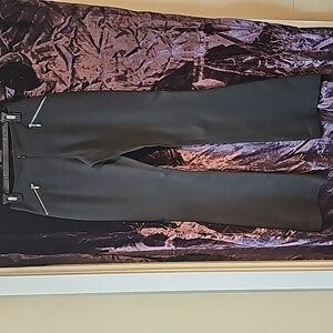 Cache Blk Womens Slack w/Zipper Pockets Size 2 Fits Size 5/7